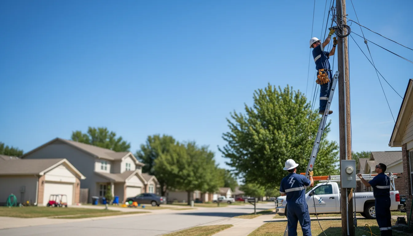Residential electrician providing installation services in Walnut, KS